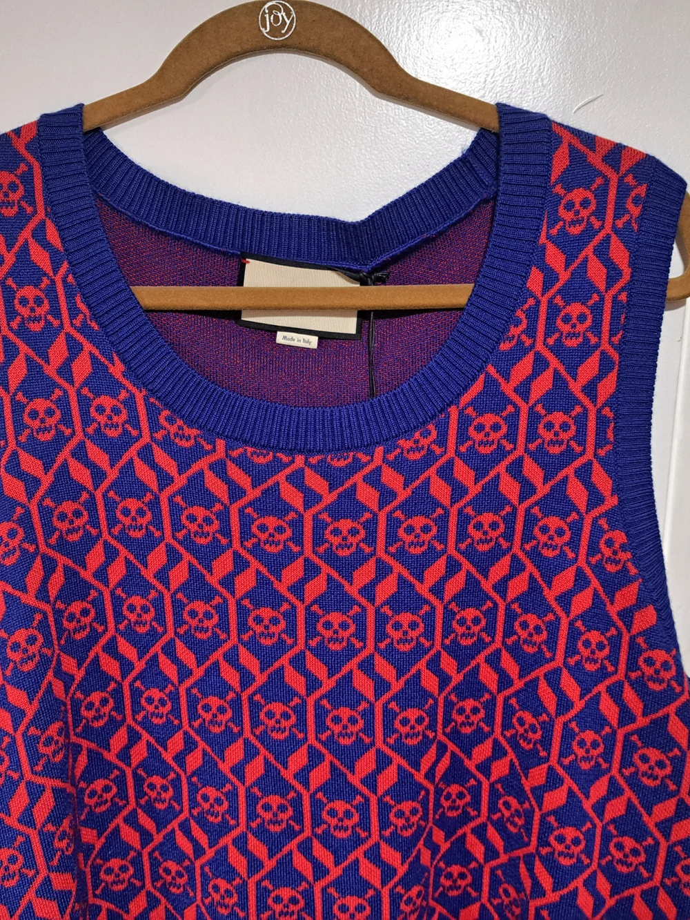 Gucci Ink Multicolor Crewneck Sweater in Blue and Red